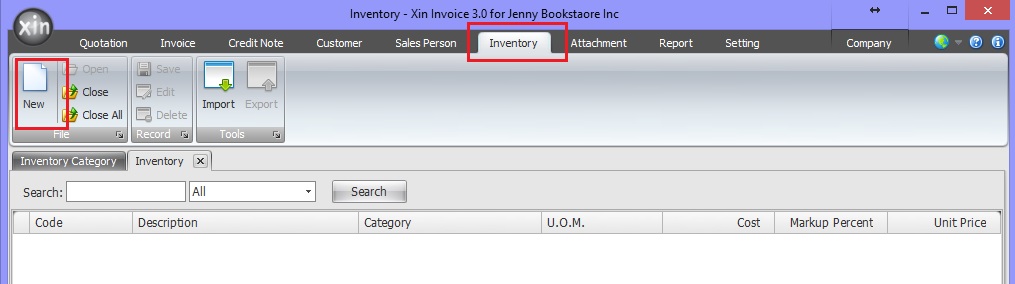 Inventory Database