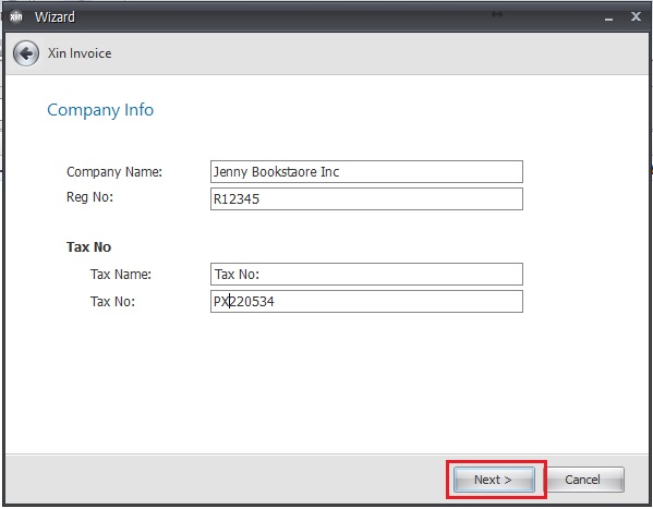 Company and tax information